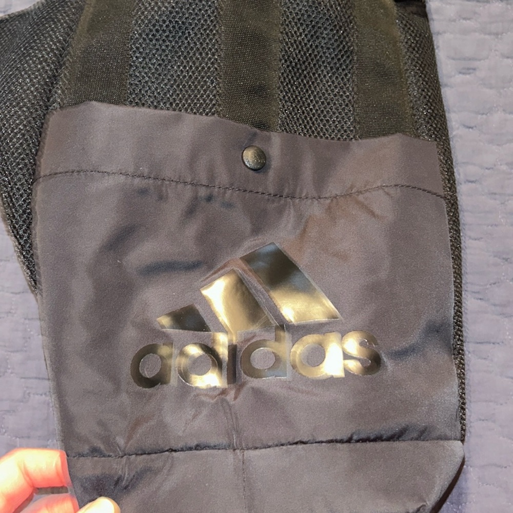 Adidas tote bag, nylon, black medium top handles Crossbody bag
